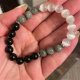 White Cat Eye Natural Map Stone Beaded Bracelet